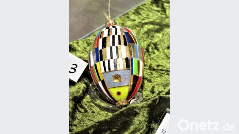 Auch ein Motiv von Künstler Friedenreich Hundertwasser passt auch aufs Ei. Bild: ubb