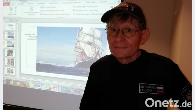 Manfred Berndt verbrachte interessante Tage auf der „Sedov“. Über seinen Aufenthalt auf dem Segelschiff berichtete er bei einer Vortragsveranstaltung der Grünen. Bild: exb