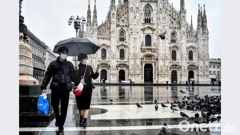 Kaum Touristen am Mailänder Dom - Die Oberpfälzer Reisebüros spüren die Folgen des Coronavirus derzeit nicht. Bild: dpa