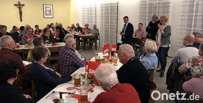 Ein Blick in den Pfarrsaal beim Bergzoigl mit der SPD. Bild: R. Kreuzer