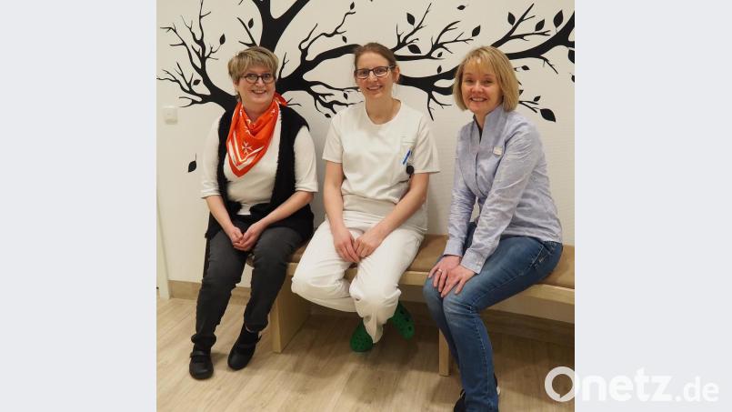 Leiterinnen der Einrichtungen für Hospiz- und Palliativversorgung für Weiden und den Landkreis Neustadt sind (von links) Elke Lauterbach vom Ambulanten Hospizdienst, Dr. Stephanie Kuchlbauer von der Palliativstation Weiden und Susanne Wagner vom Hospiz St. Felix. Bild: Bühner