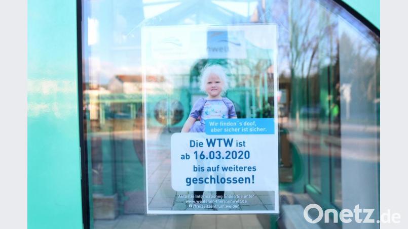 Die Thermenwelt in Weiden bleibt ab Montag, 16. März, geschlossen. Es trifft noch weitere Einrichtungen in Stadt und Landkreis. Bild: Gabi Schönberger