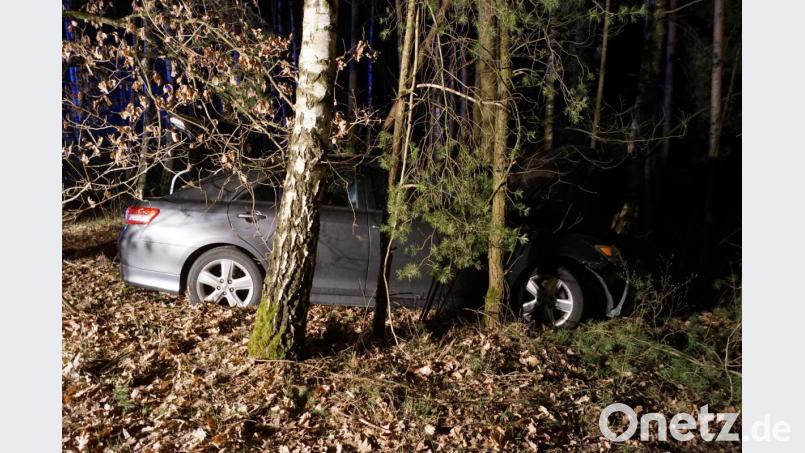 Der Toyota im Gehölz. Bild: jma
