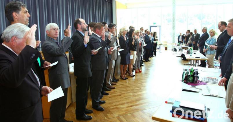 So sah der Kreistag bei seiner konstituierenden Sitzung 2014 aus. Wann er nach dieser Wahl erstmals zusammentritt, ist offen. In Coronazeiten erst recht. Bild: Wolfgang Steinbacher