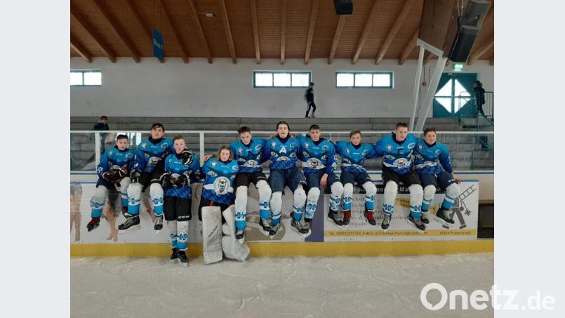 Eine Auswahl von Weidener Schülern hat in Amberg am Schönwerth-Pokal für Eishockey teilgenommen und den zweiten Platz erreicht. Bild: exb