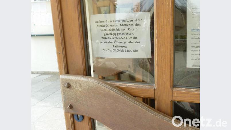 Die Bücherei hat bereits seit 18. März geschlossen. Bild: Portner