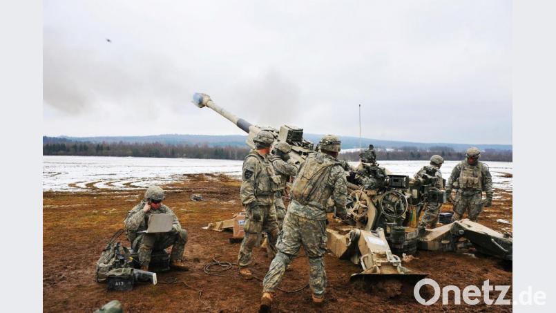 Soldaten des 2. US-Kavallerieregiments üben im Winter in Grafenwöhr. Bild: Gertrud Zach