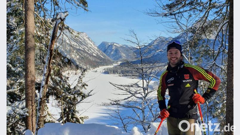 Johannes Donhauser beim Langlauftraining in den Bergen. Bild: Johannes Donhauser