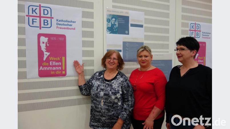 Der Frauenbund möchte beim großen Tag rund um Ellen Amann in München mit dabei sein. Margarete Hirsch, Kerstin Aufschneider und Petra Stauber hoffen, dass die Coronakrise der Veranstaltung keinen Strich durch die Rechnung macht. Bild: Margarete Hirsch