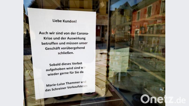 Geschlossen: Geschäfte mit Sortimenten, die nicht für den täglichen Bedarf erforderlich sind, haben am Freitag umgehend gehandelt. Bild: cv