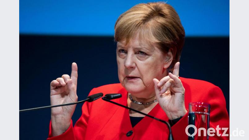 Bundeskanzlerin Angela Merkel (CDU) spricht beim 11. Deutschen Maschinenbau-Gipfel des Verbandes Deutscher Maschinen- und Anlagenbau (VDMA). Foto: Bernd von Jutrczenka/dpa Bild: Bernd von Jutrczenka