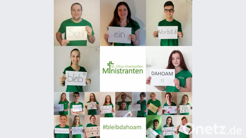 Ministranten gehen mit gutem Beispiel voran Bild: Ministranten Ursensollen/exb