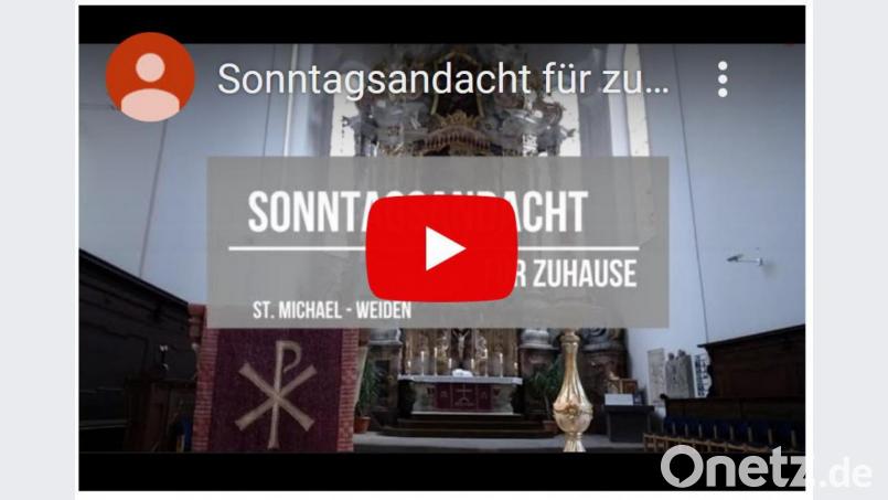 So sieht der Startbildschirm zur Sonntagsandacht für daheim aus. Screenshot: Susanne Götte/exb