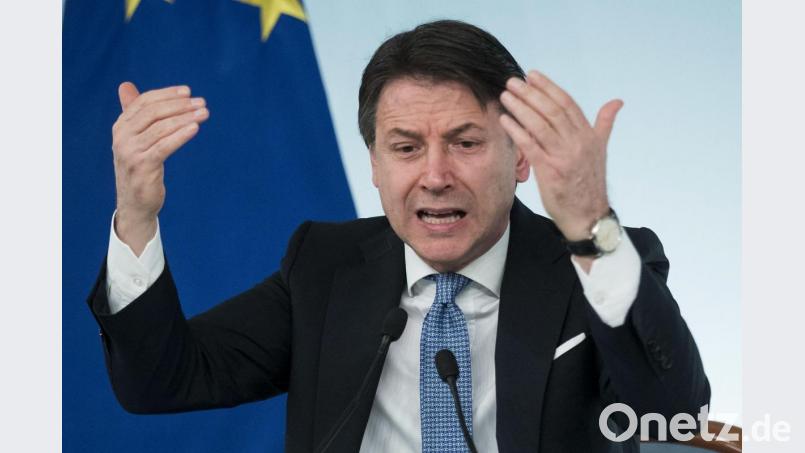 Der italienische Ministerpräsident Giuseppe Conte fordert von den Ländern der Euro-Währungsunion Solidarität: Euro-Bonds sollen den angeschlagenen Südländern aus der Wirtschaftskrise helfen. Bild: Roberto Monaldo/dpa