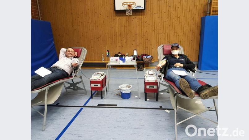 Blutspenden in Rothenstadt. Bild: exb