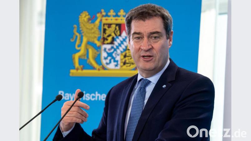 Markus Söder (CSU), Ministerpräsident von Bayern, spricht auf einer Pressekonferenz. Bild: Peter Kneffel/dpa