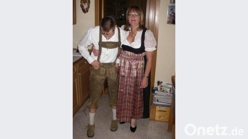 Gabi Schlagner mit Sohn Dominik. Bild: exb