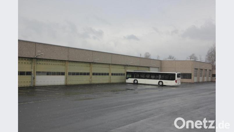 Einsam sieht es auf den Stellplätzen der Eska aus. Nahezu alle Busse sind in den Hallen untergebracht. Bild: kro