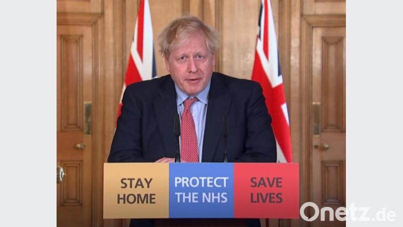 Großbritanniens Premierminister Boris Johnson wurde auf die Intensivstation verlegt. Bild: Pa Video/dpa