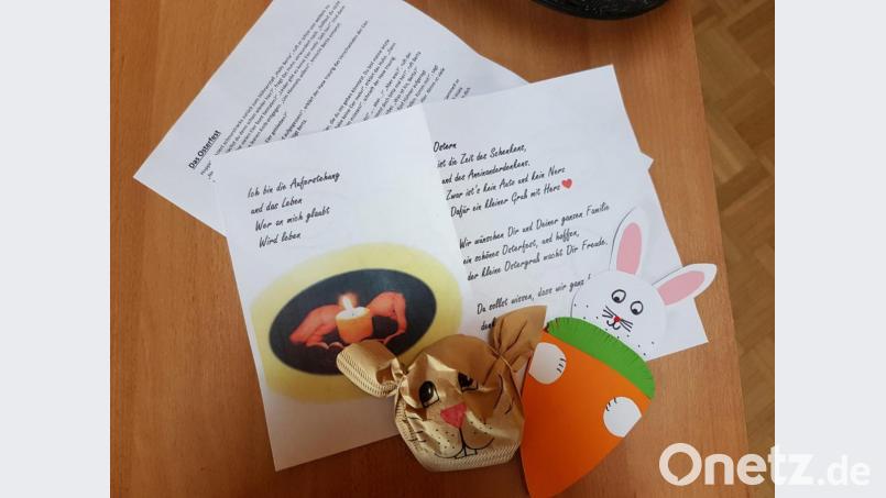Mit dieser Oster-Post tröstet das Team vom Kinderhaus St. Anna die Kleinen, die von der Begegnung mit Gleichaltrigen abgeschnitten sind. Bild: exb/Christine Lippert