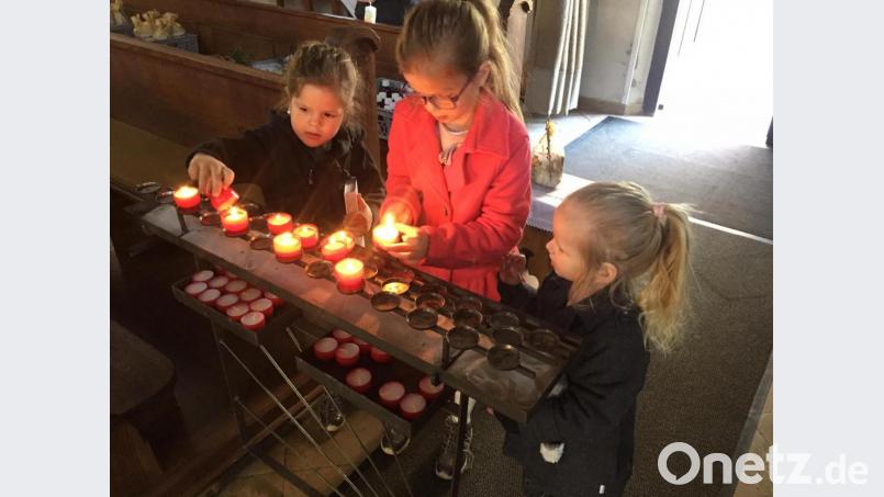 Das Osterlicht begeistert auch die Jüngsten Bild: exb