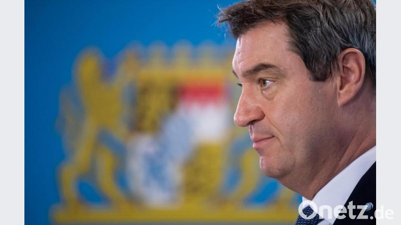 Ministerpräsident Markus Söder (CSU) bei einer Pressekonferenz zur Coronakrise. Bild: Sven Hoppe/dpa