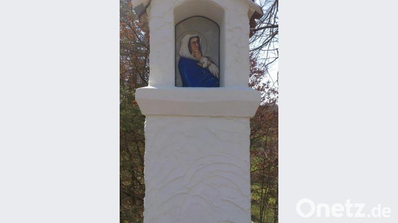 Einer gründlichen Renovierung wurde auch der Bildstock bei Holzhammer unterzogen. Bild: ads