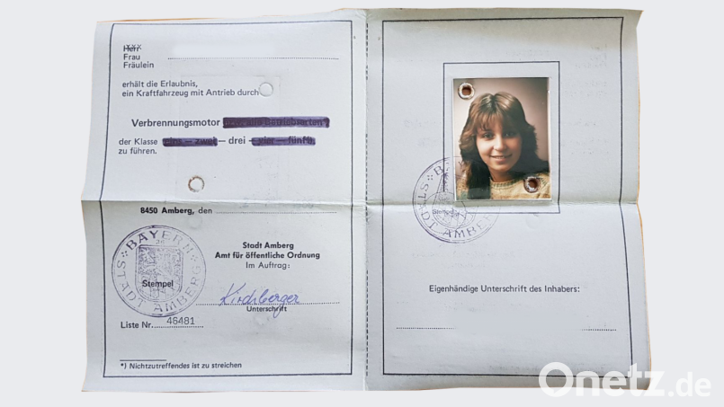 Der alte Führerschein von Brigitte Steinel-Mohr. Bild: exb