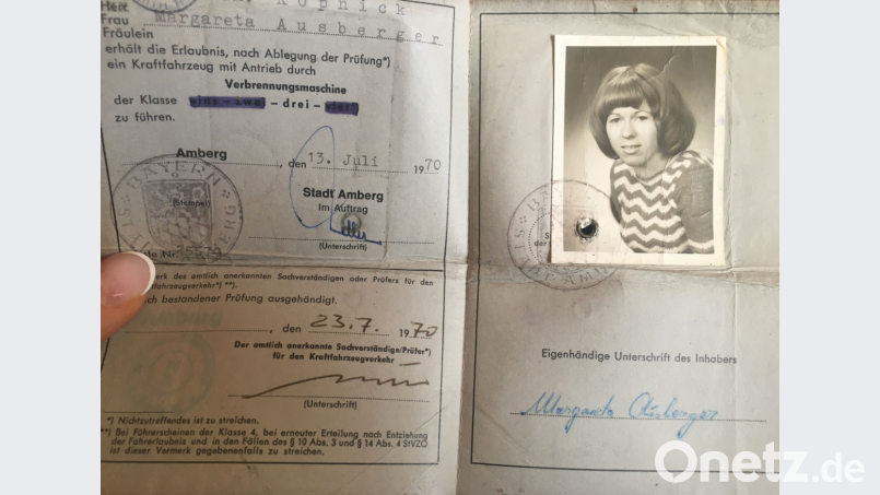 Der alte Führerschein von Margit Köpnick. Bild: exb