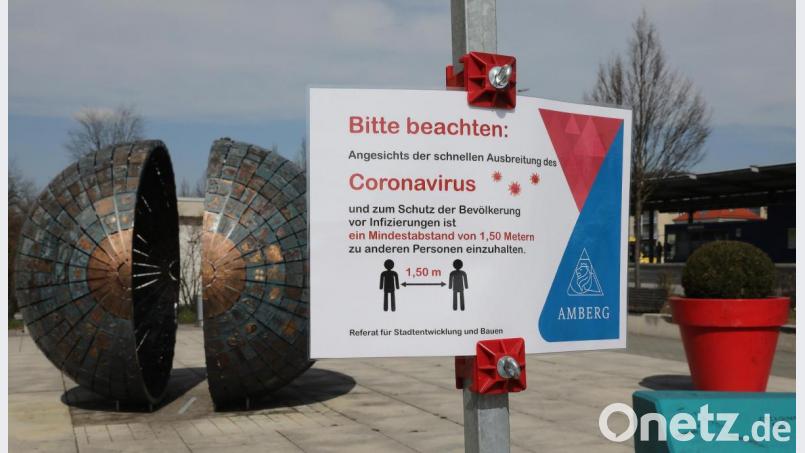 Die Amberger nehmen die Kontaktsperre und die Ausgangsbeschränkungen ernst. Über das Wochenende gab es keine nennenswerten Vorfälle. Bild: Wolfgang Steinbacher
