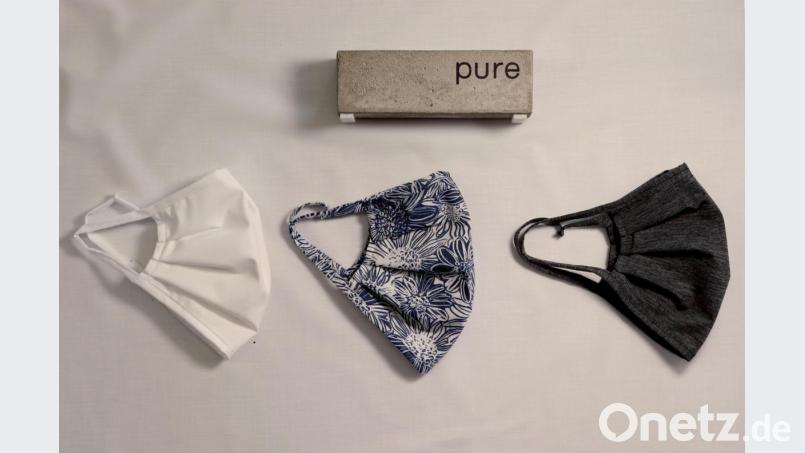 Die Stoffmasken der Firma Hatico. Sie stellt eigentlich Hemden, unter anderem der Kollektionslinie &quot;Pure&quot;, her. Bild: exb
