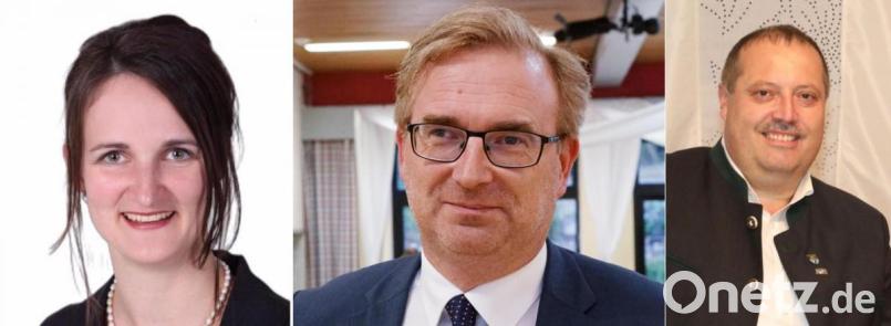 Christina Bauer (links) und Manfred Wendl (rechts) sehen keinen Grund für einen Ausschluss aus der CSU. CSU-Kreisvorsitzender Alexander Flierl (Mitte) hält entgegen: "Ich verhehle nicht, dass es sehr viele Zurufe gab, die dieses Verhalten nicht für tolerierbar halten" Bild: Götz/Dotzler/exb