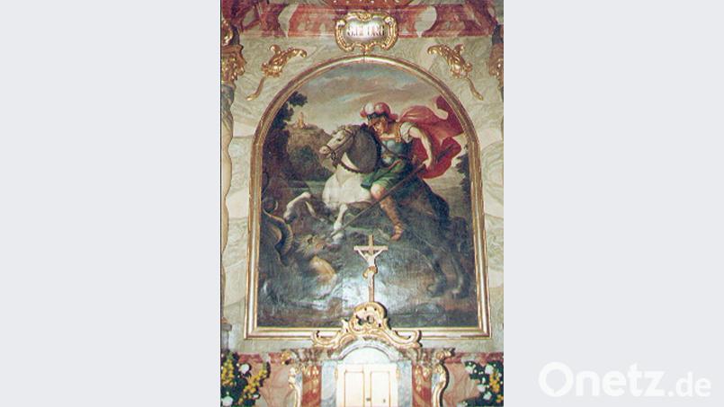 Das Bild zeigt den heiligen Georg als Drachentöter. Bild: ü