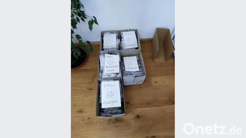 Verteilt werden die Masken in Kemnath sowie in den einzelnen Ortsteilen durch die jeweiligen Feuerwehren. Bild: stg