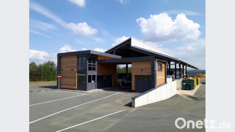 Der Anlieferungsplatz der Wertstoffsammelstelle auf der Steinmühle. Bild: Landkreis Tirschenreuth/Stefanie Bräunlein/exb