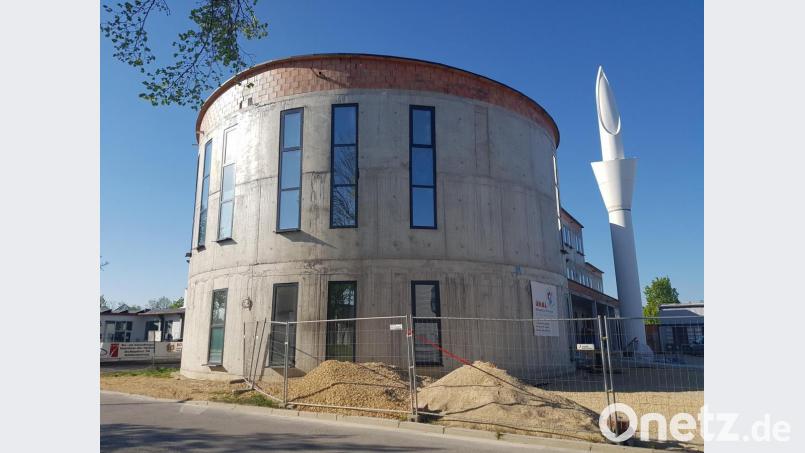 Der Bau der neuen Moschee in Regensburg verzögert sich wegen der Coronakrise. Bild: gib