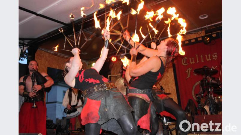 Feuershows mit der Berliner Kultband &quot;Cultus Ferox&quot; wird es in diesem Jahr in Bärnau nicht geben. Bild: kro