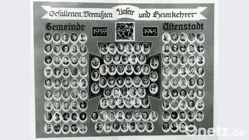 Über 150 Gefallene wurden in der kleine Gemeinde Altenstadt beklagt. Bild: cr