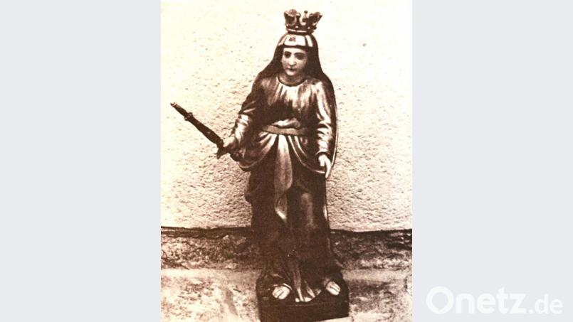 Bei der „Schaa-Feier“ in Vorderpaulusbrunn wurde diese Madonna-Figur durch die Flur getragen. Sie verbrannte 1945 im Haus des Vorbeters, das bei einem amerikanischen Angriff beschossen wurde. Bild: Archiv Bärnau/cr