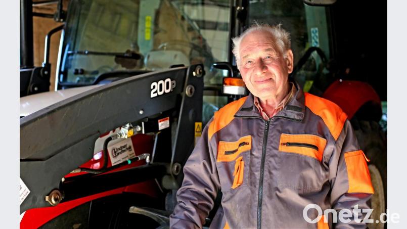 Karl Bamler mit 80 Jahren immer noch voller Elan. Bild: mef