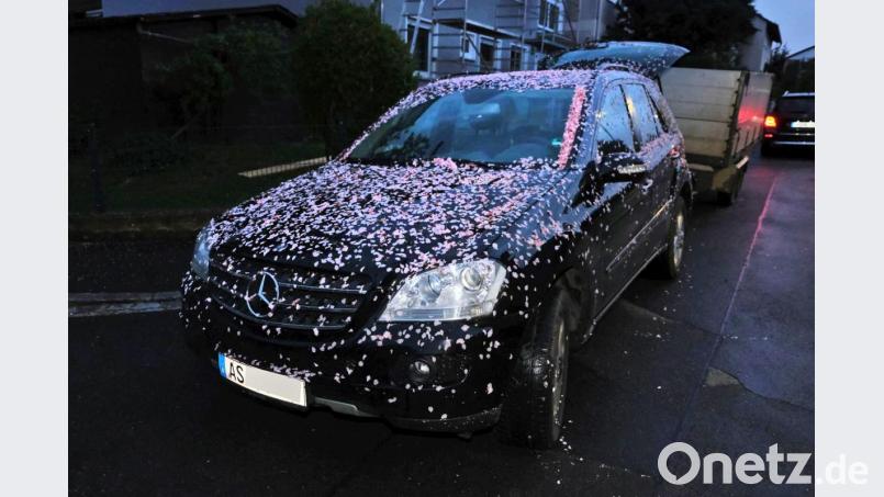Vor dem Starkregen sah dieses Auto noch etwas anders aus. Bild: usc