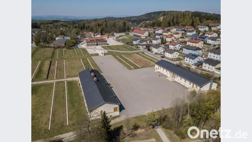 Die KZ-Gedenkstätte Flossenbürg aus der Drohnen-Perspektive. Bild: David Trott