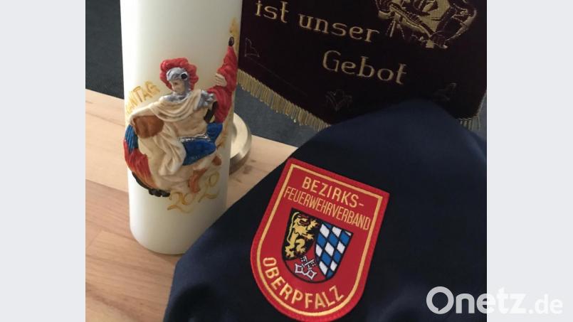 Die Florianskerze war ein Geschenk von Bischof Voderholzer an die Brandräte der Region. Bild: exb