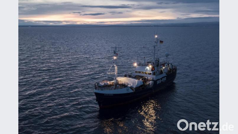 Dieses von der Hilfsorganisation Sea-Eye zur Verfügung gestellte Foto zeigt das deutsche Rettungsschiff „Alan Kurdi“. Bild: Karsten Jäger/Sea-Eye/dpa