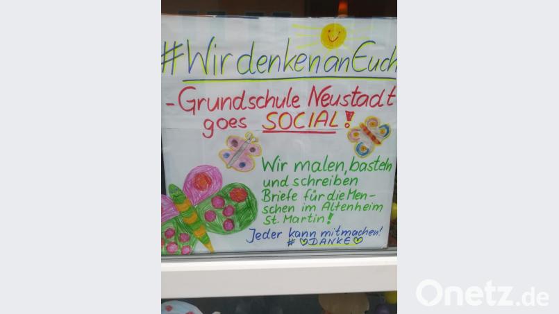 Die Kinder denken an die Senioren im Heim St. Martin, Bild: krb