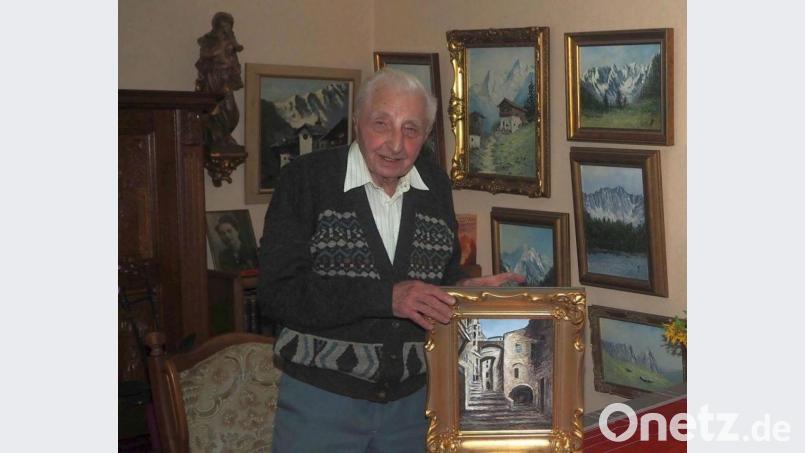 Der begnadete Hobbymaler Siegmund Witzlau ist mit 95 Jahren verstorben. Archivbild: gz