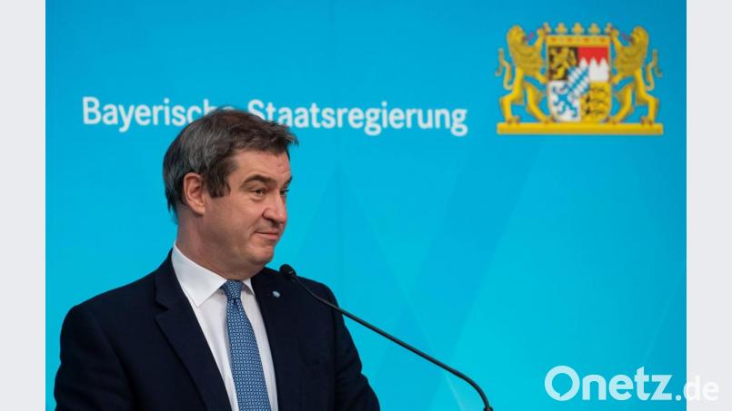Ministerpräsident Markus Söder verkündet die Beschlüsse des bayerischen Kabinetts zum weiteren Vorgehen in der Coronakrise. Bild: Sven Hoppe/dpa