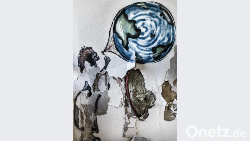 Das Bild von Jonas Stahl trägt den Titel &quot;Wounded Earth&quot;. Bild: Jonas Stahl