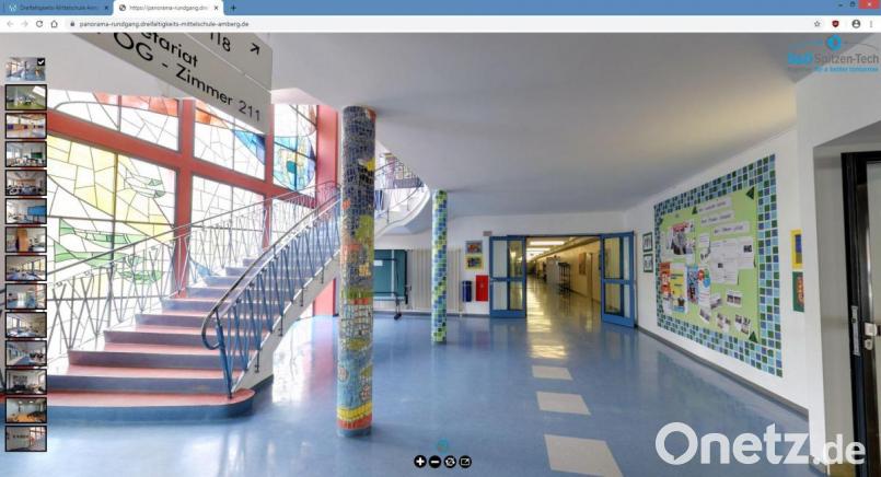 Trotz der Coronavirus-Pandemie können diejenigen, die künftig die Dreifaltigkeits-Mittelschule besuchen wollen, ihre neue schulische Heimat erkunden: Ein digitaler Rundgang macht es möglich. Bild: Dreifaltigkeits-Mittelschule/exb