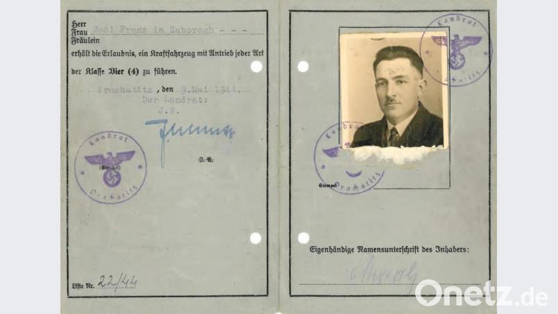 Der Führerschein von Franz Madl aus dem Jahr 1944. Bild: exb